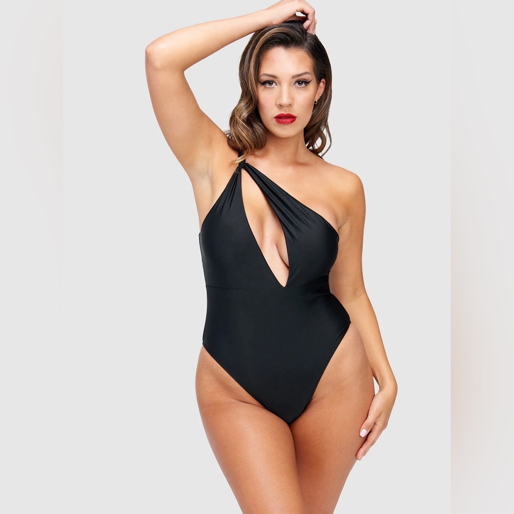 NWT Sexy One Piece Black Bathing Suit